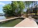 A private dock offering direct access to the water, perfect for boating and waterside enjoyment at 4069 Rivendell Rd, Denver, NC 28037