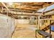 Unfinished basement featuring exposed ductwork and concrete walls and floor at 4555 Us 601 Hwy, Salisbury, NC 28147