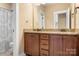 Spacious bathroom with double vanity, granite countertops, and modern fixtures at 738 Kemp Rd, Mooresville, NC 28117