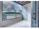 Back porch provides a view to the surrounding landscaping at 8115 Tremaine Ct, Charlotte, NC 28227