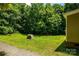 Lush backyard features mature trees providing ample shade and tranquility, great for outdoor relaxation at 812 Acclaim Dr, York, SC 29745