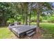 Relaxing backyard deck with grill and hammock, ideal for outdoor gatherings at 9954 Mitchell Glen Dr, Charlotte, NC 28277