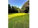 Expansive backyard with lush green grass and mature trees, perfect for outdoor activities at 114 Huffstetler Rd, Gastonia, NC 28056