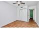 Spacious bedroom with a closet and an open doorway leading to the ensuite bathroom at 1300 Queens Rd # 405, Charlotte, NC 28207
