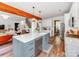 Open concept kitchen overlooking living room and breakfast nook with stainless appliances at 1605 Ambergate Dr, Waxhaw, NC 28173