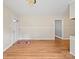 Open dining room features wood-look floors and easy access to other living areas at 197 Horseshoe Loop, Statesville, NC 28625