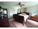 Comfortable bedroom featuring wood flooring, a ceiling fan, and a spacious layout at 2087 Poinsett Dr, Rock Hill, SC 29732