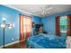 This bedroom features a large bed and a ceiling fan at 310 25Th Nw Ave, Hickory, NC 28601
