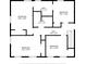 Second-floor plan featuring four bedrooms and two bathrooms at 310 25Th Nw Ave, Hickory, NC 28601