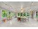 Bright sunroom filled with plants features lots of natural light, and string lights at 310 25Th Nw Ave, Hickory, NC 28601