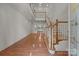 Grand foyer with hardwood floors, a staircase, and views of the living spaces, creating an inviting entrance at 322 Oakview Dr, Salisbury, NC 28146