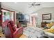 Comfortable living room with hardwood floors, ceiling fan, and a relaxed atmosphere at 402 Walnut St, China Grove, NC 28023