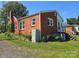 Charming brick home showing exterior features and backyard landscaping at 412 Ridge St, Stanley, NC 28164