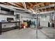 A large and open basement with a workbench at 5083 Fleetwood Dr, Hickory, NC 28602