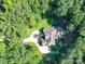 Expansive property showcasing lush landscaping and a circular driveway enhancing the home's curb appeal at 5955 Mountain Point Ln, Charlotte, NC 28216