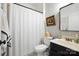 Bathroom features wallpaper, and a shower curtain at 606 Vega Nw St, Concord, NC 28027