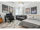 Bedroom with Star Wars posters, neutral carpet, and modern decor at 606 Vega Nw St, Concord, NC 28027