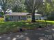 Charming home with mature trees, blue paint, and manicured lawn at 6109 Cora St, Charlotte, NC 28216