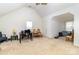 Large bonus room with vaulted ceilings and neutral carpet at 6619 Bittinger Ct, Charlotte, NC 28216