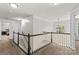 Upstairs hallway with carpet and light walls at 1011 Wadsworth Ln, Indian Trail, NC 28079