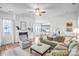Cozy living room features a fireplace, plenty of natural light, and an open layout at 10509 Serape Rd, Charlotte, NC 28277