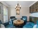 Inviting sitting area with comfortable seating, a stylish table, and elegant decor at 112 Steeplechase Ave, Mooresville, NC 28117