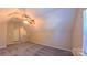 Bedroom featuring carpet, neutral paint, a vaulted ceiling, and a ceiling fan at 11514 Hattie Little St, Charlotte, NC 28269
