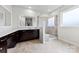 Bathroom featuring a glass-enclosed shower and vanity with drawers at 1300 Dali Blvd, Mount Holly, NC 28120