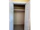Bedroom closet providing efficient storage solutions with multiple shelves and space to hang clothes at 1590 Springpoint Rd # B, Rock Hill, SC 29732