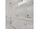 Elegant bathroom with marble floors, double vanity and modern fixtures at 164 Meadow Glen Dr, Troutman, NC 28166