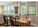 Bright dining area with natural light, wood table, and comfortable seating at 1805 Trading Path Ln, Waxhaw, NC 28173