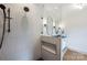 Modern bathroom shower with glass partition, niche, and rain shower head at 1830 Commodore St, Charlotte, NC 28205