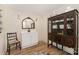 Charming bathroom featuring vintage-inspired decor and ample storage space at 220 Low Water Bridge Rd, Troy, NC 27371
