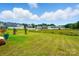 The backyard showcases an open green space with lush grass and distant houses, great for activities at 2282 Redstone Dr, York, SC 29745