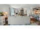 Comfortable living room featuring stylish decor, a fireplace, and an open view to the kitchen at 2282 Redstone Dr, York, SC 29745