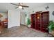 Open living space with contemporary decor, view to the kitchen, and stylish hardwood floors at 2282 Redstone Dr, York, SC 29745