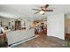 Bright living area with open layout, kitchen view, comfortable seating, and modern lighting at 2282 Redstone Dr, York, SC 29745