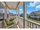This balcony offers scenic neighborhood views at 282 Harrison Ln, Locust, NC 28097