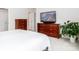 Spacious bedroom with tasteful furniture, a large television, and decor at 4268 Coachwhip Ave, Lancaster, SC 29720