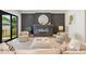 Cozy living room with fireplace, comfortable seating, and stylish decor at 4900 Doris Ave, Charlotte, NC 28205