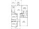 Floor plan of a home showcasing the layout, including bedrooms, bathrooms, kitchen and garage at 5115 Raging Creek Dr, Indian Trail, NC 28079