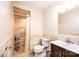 Well-appointed bathroom featuring a tiled shower and vanity with modern fixtures at 841 16Th Avenue Nw Ln, Hickory, NC 28601