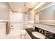 Cozy bathroom with a shower-tub combo, modern fixtures, and classic tiled walls at 841 16Th Avenue Nw Ln, Hickory, NC 28601