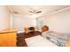 Bedroom with hardwood floors, a ceiling fan, natural light, and a cozy design at 841 16Th Avenue Nw Ln, Hickory, NC 28601