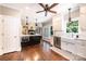 Bright, open kitchen featuring hardwood floors, stainless appliances, and ample counter space at 841 16Th Avenue Nw Ln, Hickory, NC 28601