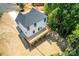Aerial view showcases the home's large deck and ample backyard space at 135 Brookview Dr, Shelby, NC 28152