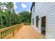 Spacious outdoor wood deck and the exterior of the house at 135 Brookview Dr, Shelby, NC 28152
