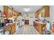 Functional kitchen featuring light cabinets and white tile flooring at 1713 Poe Cir, Hickory, NC 28601