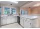 Kitchen area featuring white countertops and cabinets, a stainless steel sink, and a black dishwasher at 1735 Robinwood Rd, Gastonia, NC 28054