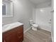 A cozy bathroom featuring updated vanity and neutral paint that gives it a spa-like feel at 1958 Leesburg Dr, Clover, SC 29710